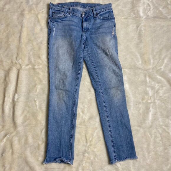 7FAM 7 For All Mankind Roxanne light wash 27 - Picture 1 of 7